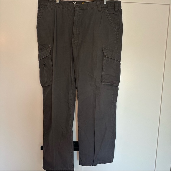 Carhartt Force Relaxed Fit Ripstop Cargo Work Pants 42 x 30 Gray Big & Tall - Picture 3 of 10